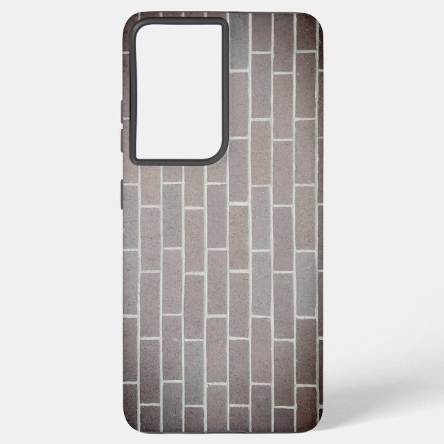 Coque Samsung Galaxy Étui de téléphone en brique brun foncé (Verso)