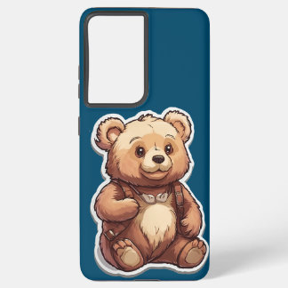 Coque Samsung Galaxy Étui de téléphone en forme d'ours en peluche