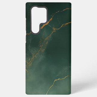 Coque Samsung Galaxy Étui de téléphone en pierre de marbre bleu élégant