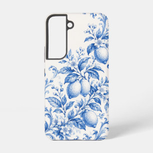 Coque Samsung Galaxy Étui de téléphone en toile de citron bleu méditerr