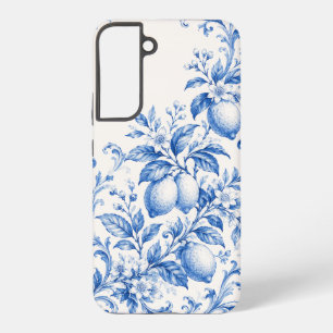 Coque Samsung Galaxy Étui de téléphone en toile de citron bleu méditerr