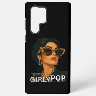 Coque Samsung Galaxy Étui de téléphone Fille Pop Léopard