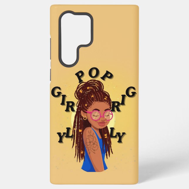 Coque Samsung Galaxy Étui de téléphone girly pop locs  (Verso)