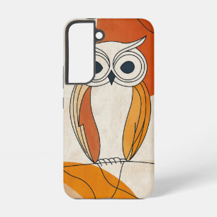 Coque Samsung Galaxy Étui de téléphone Hibou Regard Sage