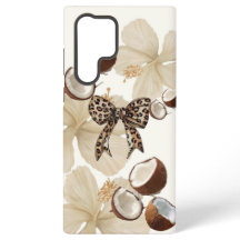 Étui de téléphone neutre à motif d'Hibiscus Tropic