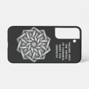 Coque Samsung Galaxy Étui de téléphone noir robuste Profondeurs des Tén