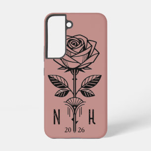 Coque Samsung Galaxy Étui de téléphone Rose Art Déco commémoratif - Sam