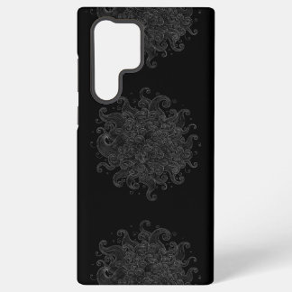 Coque Samsung Galaxy Étui de téléphone sans couture avec contours blanc