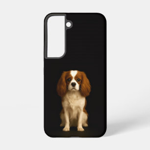 Coque Samsung Galaxy Étui Galaxy S22 Black 4 Luxe Cavalier King Charles