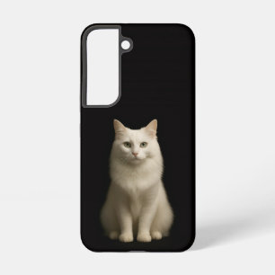 Coque Samsung Galaxy Étui Galaxy S22 Black 4 Luxe, Chat Turc Angora