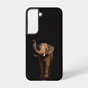 Coque Samsung Galaxy Étui Galaxy S22 Black 4 Luxe, éléphant majestueux