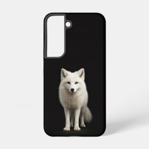 Coque Samsung Galaxy Étui Galaxy S22 Black 4 Luxe, Renard Arctique Ivoi