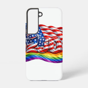 Coque Samsung Galaxy Étui Galaxy S22 Drapeau de Fierté America 250