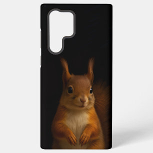 Coque Samsung Galaxy Étui Galaxy S22 Ultra Black 4 Luxe, Écureuil roux