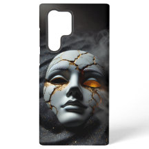 Étui Galaxy S22 Ultra Cracked Porcelain Mask