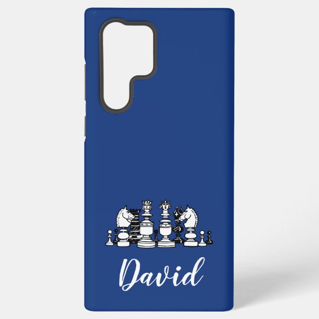 Coque Samsung Galaxy Étui iPhone Joueur d'échecs (Verso)