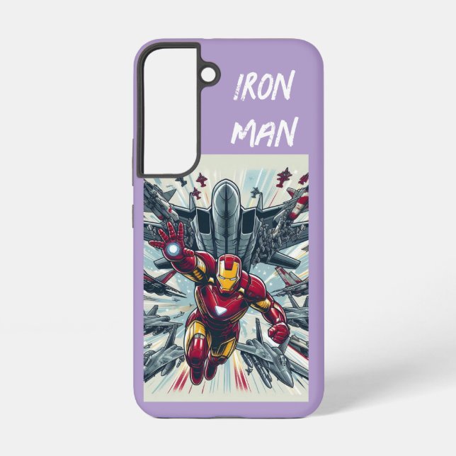 Coque Samsung Galaxy Étui Mobile Iron Man (Verso)