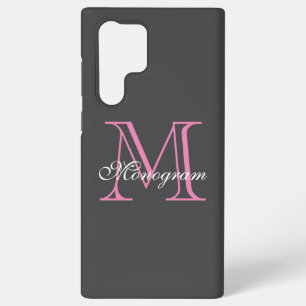 Coque Samsung Galaxy Étui monogramme Samsung Galaxy S22 Ultra