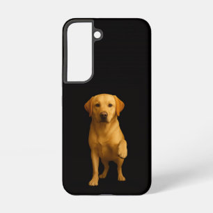 Coque Samsung Galaxy Étui Noir 4 Luxe Galaxy S22, Labrador Tendre