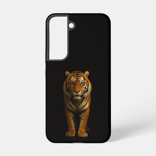 Coque Samsung Galaxy Étui Noir 4 Luxe Galaxy S22, Noble Tiger (Verso)