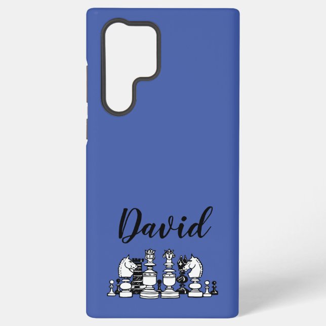 Coque Samsung Galaxy Étui personnalisé Samsung à thème d'échecs (Verso)
