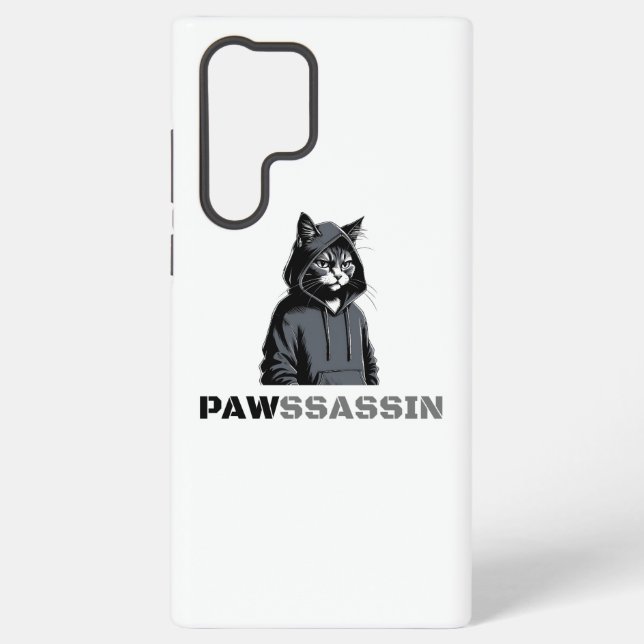 Coque Samsung Galaxy Étui pour chat PAWSSASSIN Samsung (Verso)