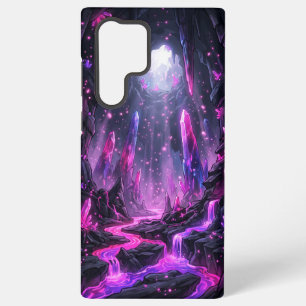 Coque Samsung Galaxy Étui pour téléphone Grotte de Cristal Néon