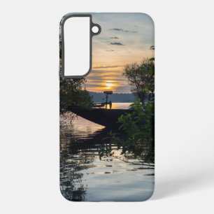 Coque Samsung Galaxy Étui pour téléphone Samsung Lever de soleil bateau