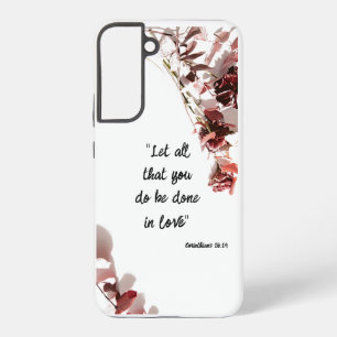Coque Samsung Galaxy Étui pour téléphone Samsung S22 verset biblique su