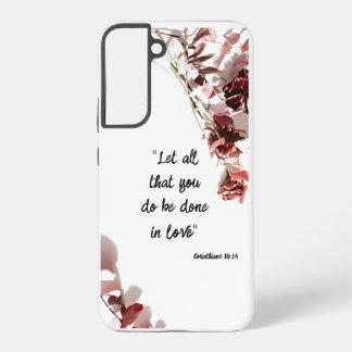 Coque Samsung Galaxy Étui pour téléphone Samsung S22 verset biblique su