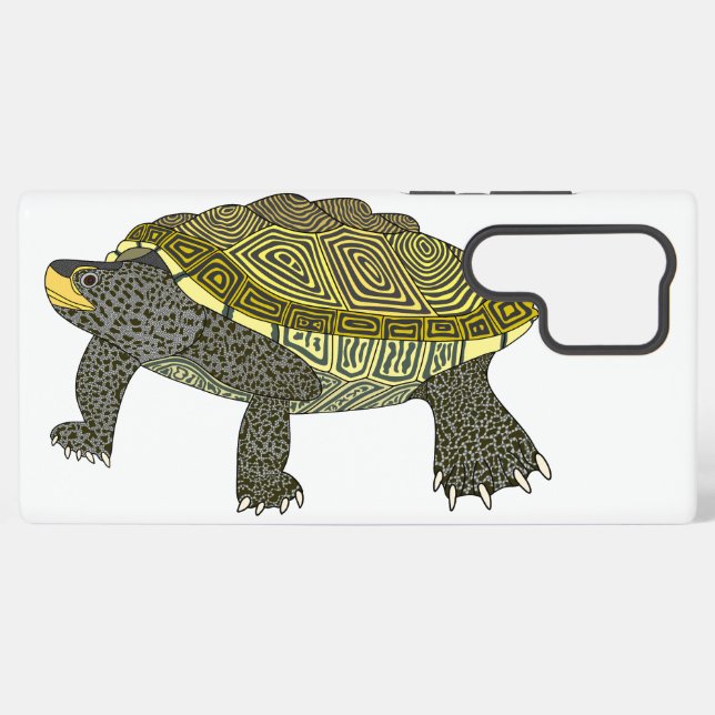 Coque Samsung Galaxy Étui pour téléphone Samsung Terrapin (blanc) (Verso Horizontal)