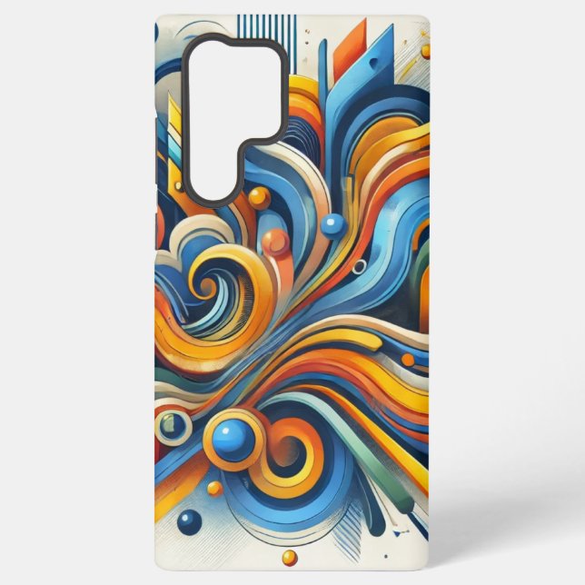 Coque Samsung Galaxy Étui Samsung abstrait dynamique (Verso)