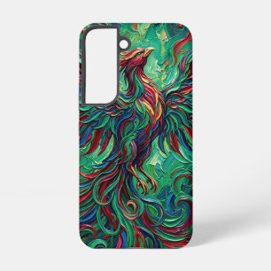 Coque Samsung Galaxy Étui Samsung bijou aux ailes de phénix abstrait
