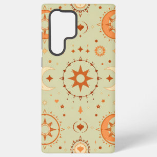 Coque Samsung Galaxy Étui Samsung Boho Céleste   Soleil et Lune Mystiqu