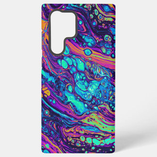 Coque Samsung Galaxy Étui Samsung Dégoulinant Abstrait Arc-en-Ciel