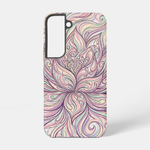 Coque Samsung Galaxy Étui Samsung Fleur de Lotus Abstrait Pastel