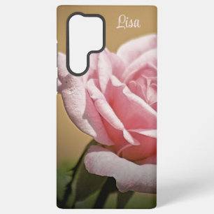 Coque Samsung Galaxy Étui Samsung Fleur de Rose Rose Personnalisé
