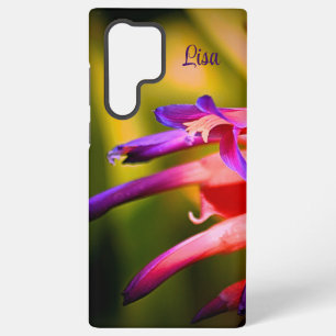 Coque Samsung Galaxy Étui Samsung Fleur Rose et Violet Personnalisé