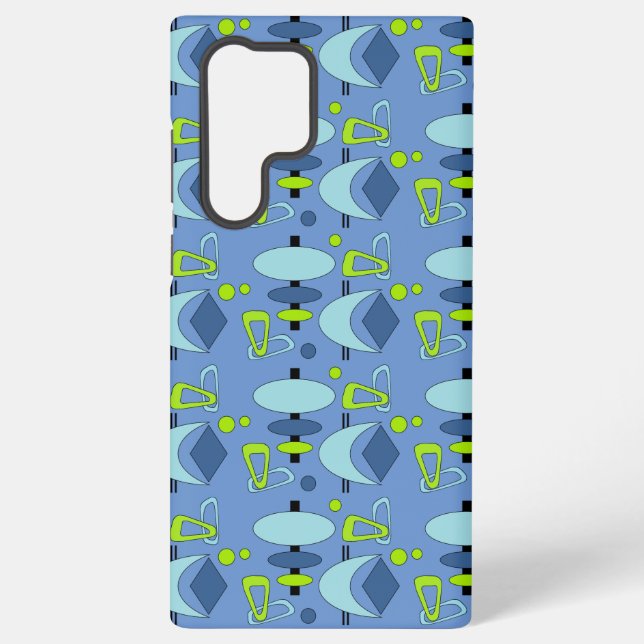 Coque Samsung Galaxy Étui Samsung Formes Atomiques Rétro (Verso)