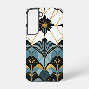 Coque Samsung Galaxy Étui Samsung Galaxy déco bleu et or