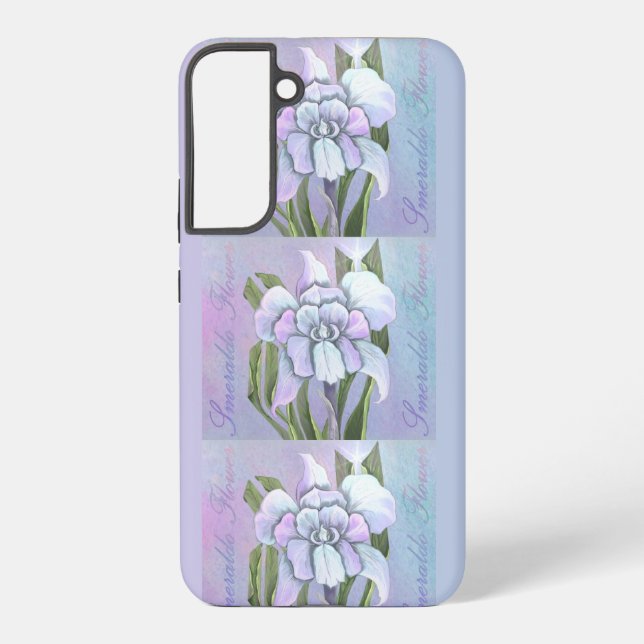 Coque Samsung Galaxy Étui Samsung Galaxy Fleur Smeraldo (Verso)