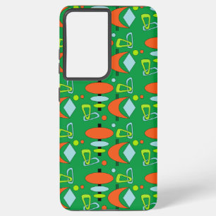 Coque Samsung Galaxy Étui Samsung Galaxy Formes Atomiques Rétro