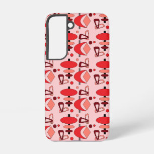 Coque Samsung Galaxy Étui Samsung Galaxy Formes Atomiques Rétro