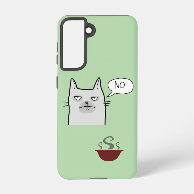 Coque Samsung Galaxy Étui Samsung Galaxy Refusant la Nourriture pour Ch (Verso)