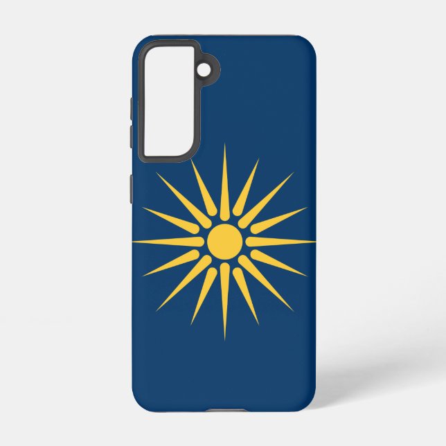 Coque Samsung Galaxy Étui Samsung Galaxy S21 Drapeau de Macédoine, Grèc (Verso)