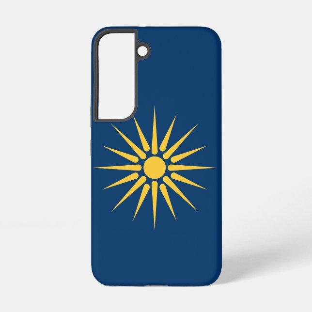 Coque Samsung Galaxy Étui Samsung Galaxy S22 Drapeau de la Macédoine (Verso)