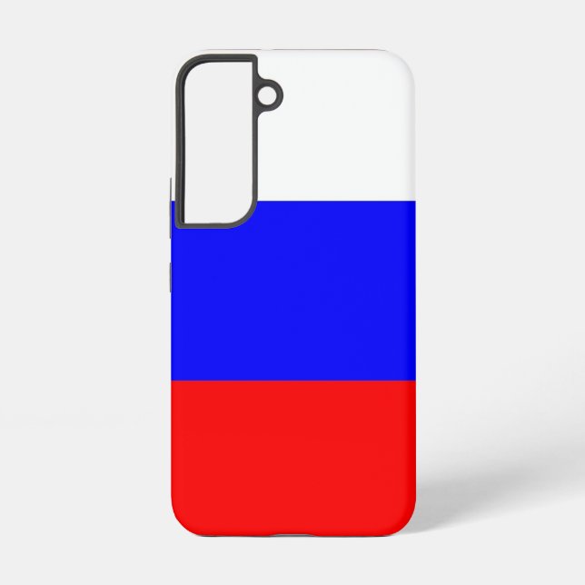 Coque Samsung Galaxy Étui Samsung Galaxy S22 Drapeau de la Russie (Verso)