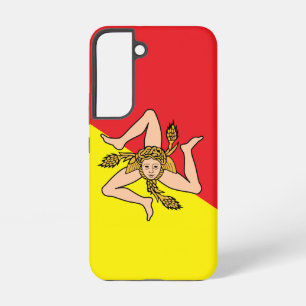 Coque Samsung Galaxy Étui Samsung Galaxy S22 Drapeau de la Sicile, Ital
