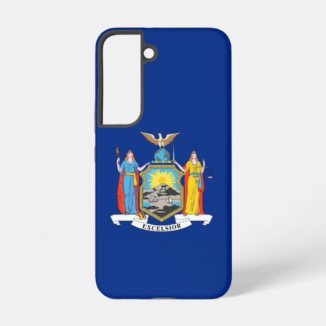 Coque Samsung Galaxy Étui Samsung Galaxy S22 Drapeau de New York (Verso)
