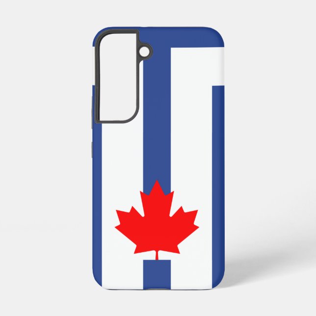 Coque Samsung Galaxy Étui Samsung Galaxy S22 Drapeau d'Ottawa, Canada (Verso)